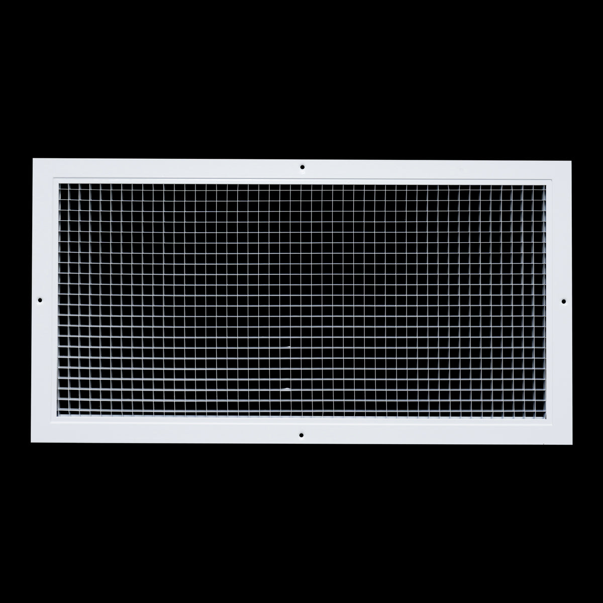 24" x 12" [Duct Opening] Aluminum Return Air Grille | Rust Proof Eggcrate Vent Cover Grill for Sidewall and Ceiling, White | Outer Dimensions: 25.75" X 13.75"