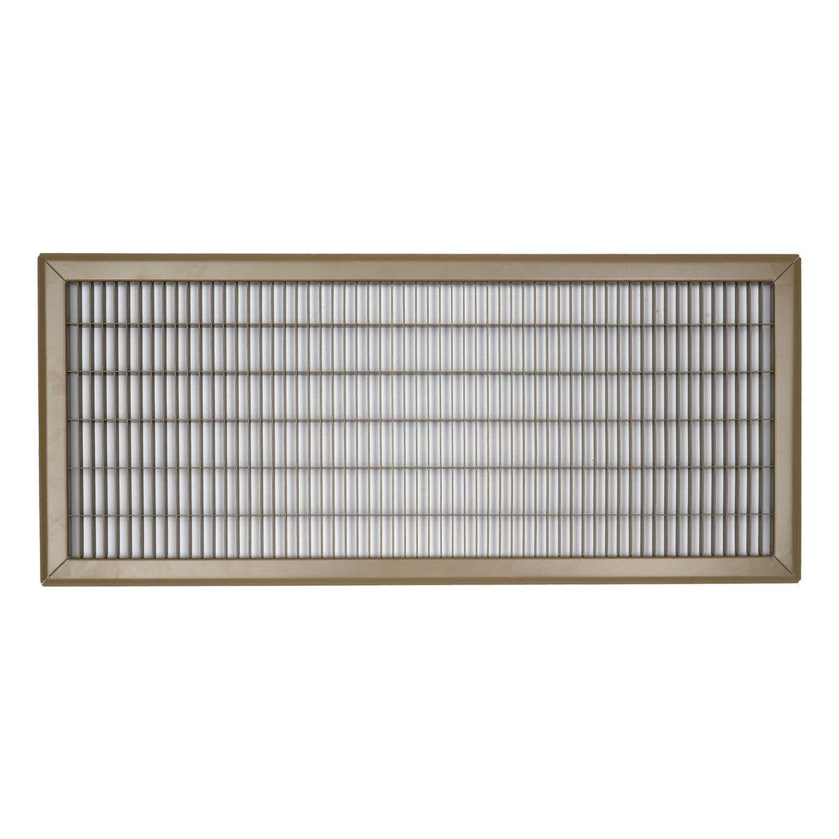 12"W x 30"H [Duct Opening] Return Air Floor Grille | Vent Cover Grill for Floor - Brown| Outer Dimensions: 13.75"W X 31.75"H