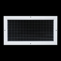 8" x 16" [Duct Opening] Aluminum Return Air Grille | Rust Proof Eggcrate Vent Cover Grill for Sidewall and Ceiling, White | Outer Dimensions: 9.75" X 17.75"