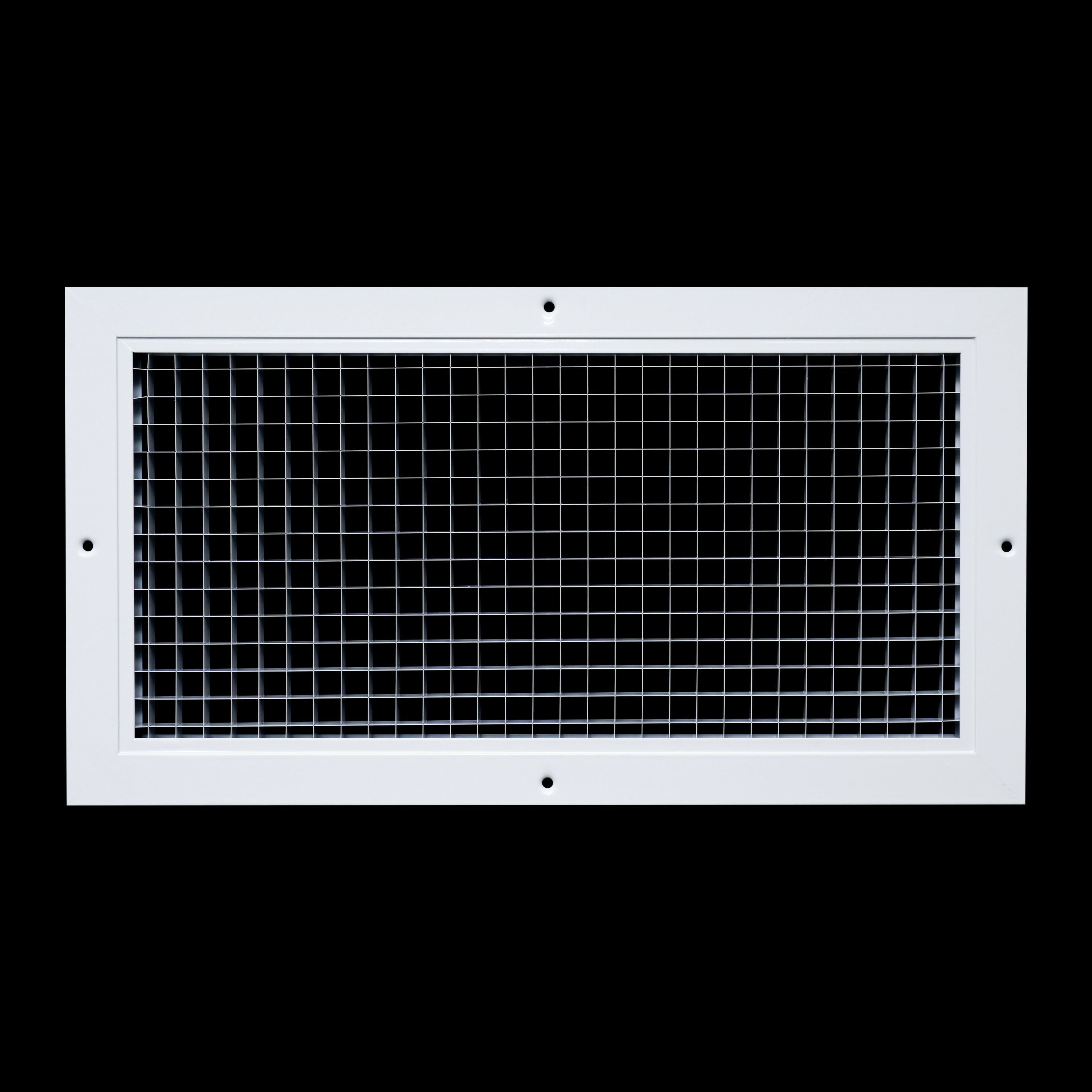 8" x 16" [Duct Opening] Aluminum Return Air Grille | Rust Proof Eggcrate Vent Cover Grill for Sidewall and Ceiling, White | Outer Dimensions: 9.75" X 17.75"