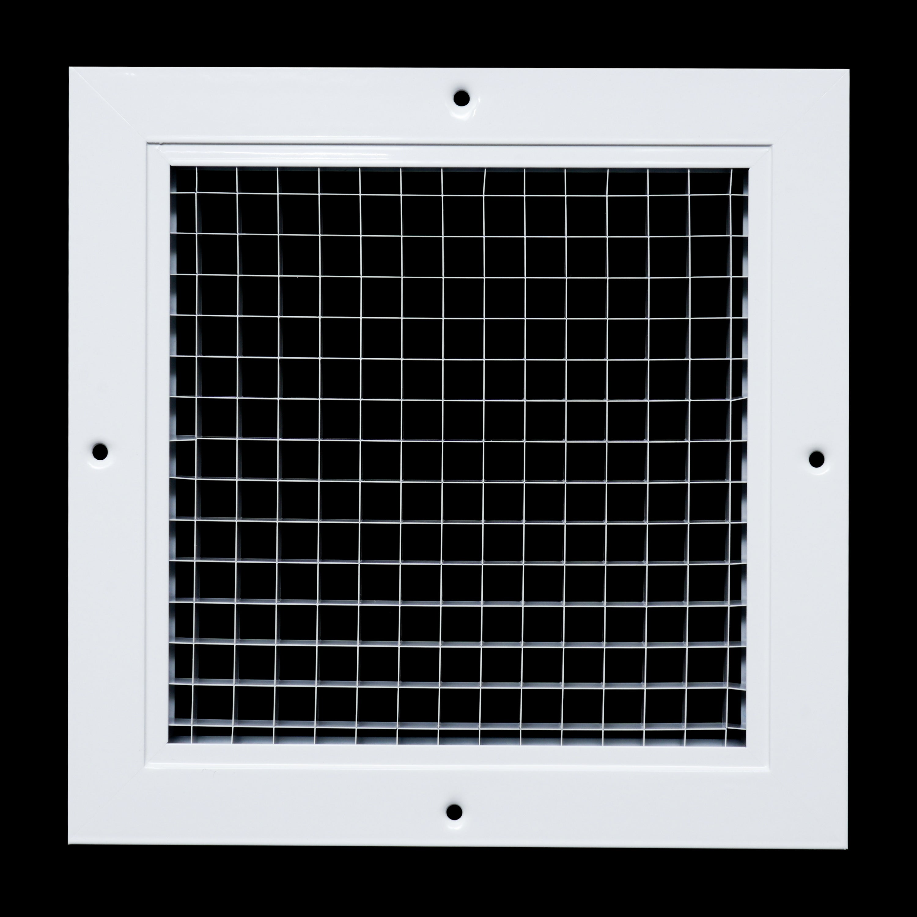 8" x 8" [Duct Opening] Aluminum Return Air Grille | Rust Proof Eggcrate Vent Cover Grill for Sidewall and Ceiling, White | Outer Dimensions: 9.75" X 9.75"