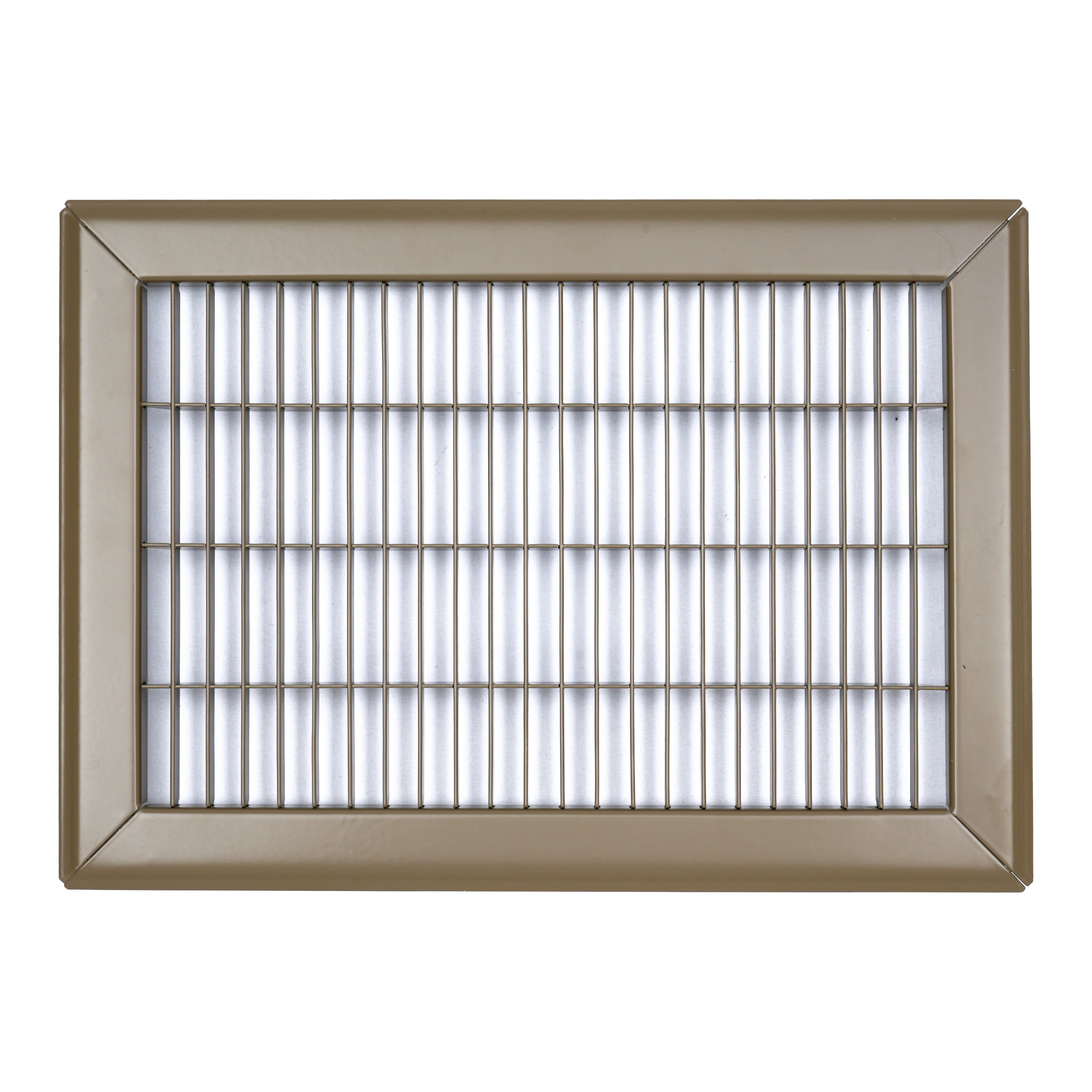 8"W x 12"H [Duct Opening] Return Air Floor Grille | Vent Cover Grill for Floor - Brown| Outer Dimensions: 9.75"W X 13.75"H