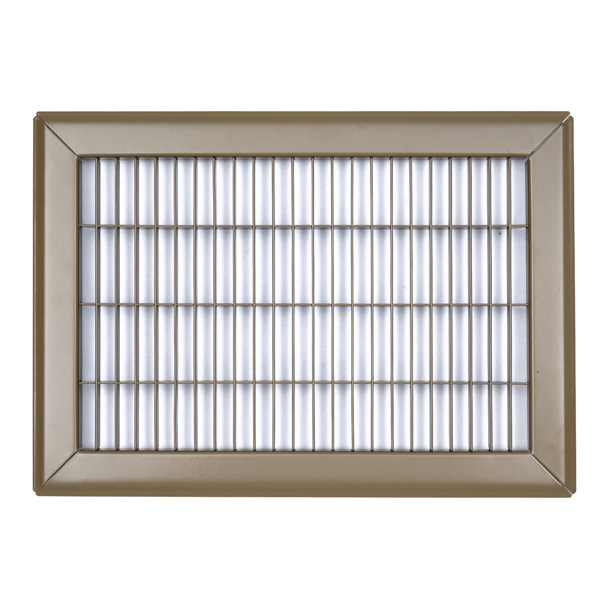 8"W x 12"H [Duct Opening] Return Air Floor Grille | Vent Cover Grill for Floor - Brown| Outer Dimensions: 9.75"W X 13.75"H