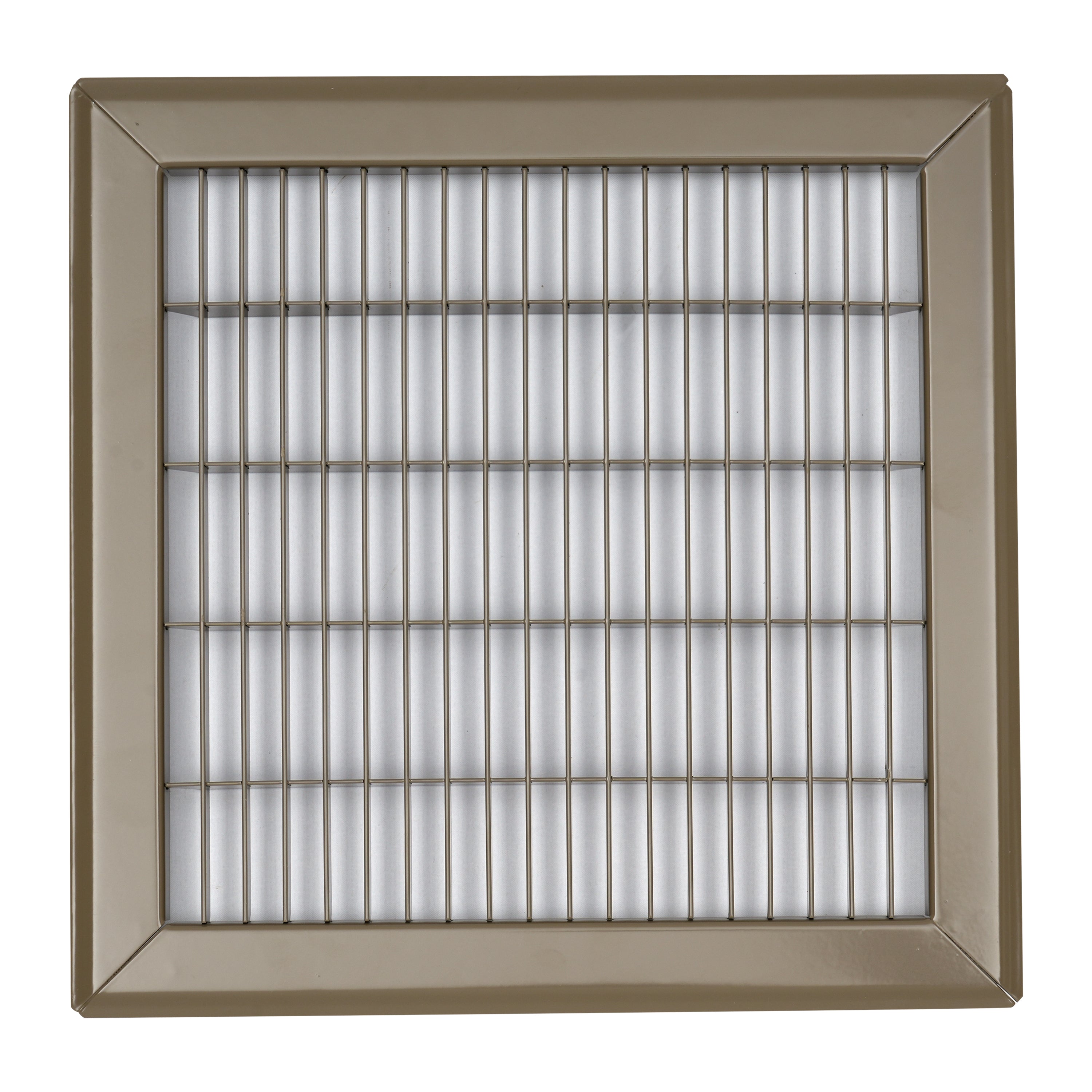 10"W x 10"H [Duct Opening] Return Air Floor Grille | Vent Cover Grill for Floor - Brown| Outer Dimensions: 11.75"W X 11.75"H