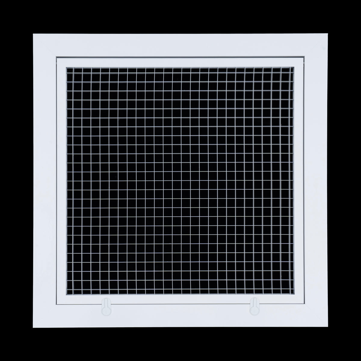 14" x 14" [Duct Opening] Aluminum Return Air Filter Grille | Rust Proof Eggcrate Vent Cover Grill for Sidewall and Ceiling, White | Outer Dimensions: 16.5" X 16.5"