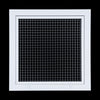 14"W x 14"H [Duct Opening] Aluminum Return Air Filter Grille | Rust Proof Eggcrate Vent Cover Grill for Sidewall and Ceiling, White | Outer Dimensions: 16 1/4"W X 16 1/4"H