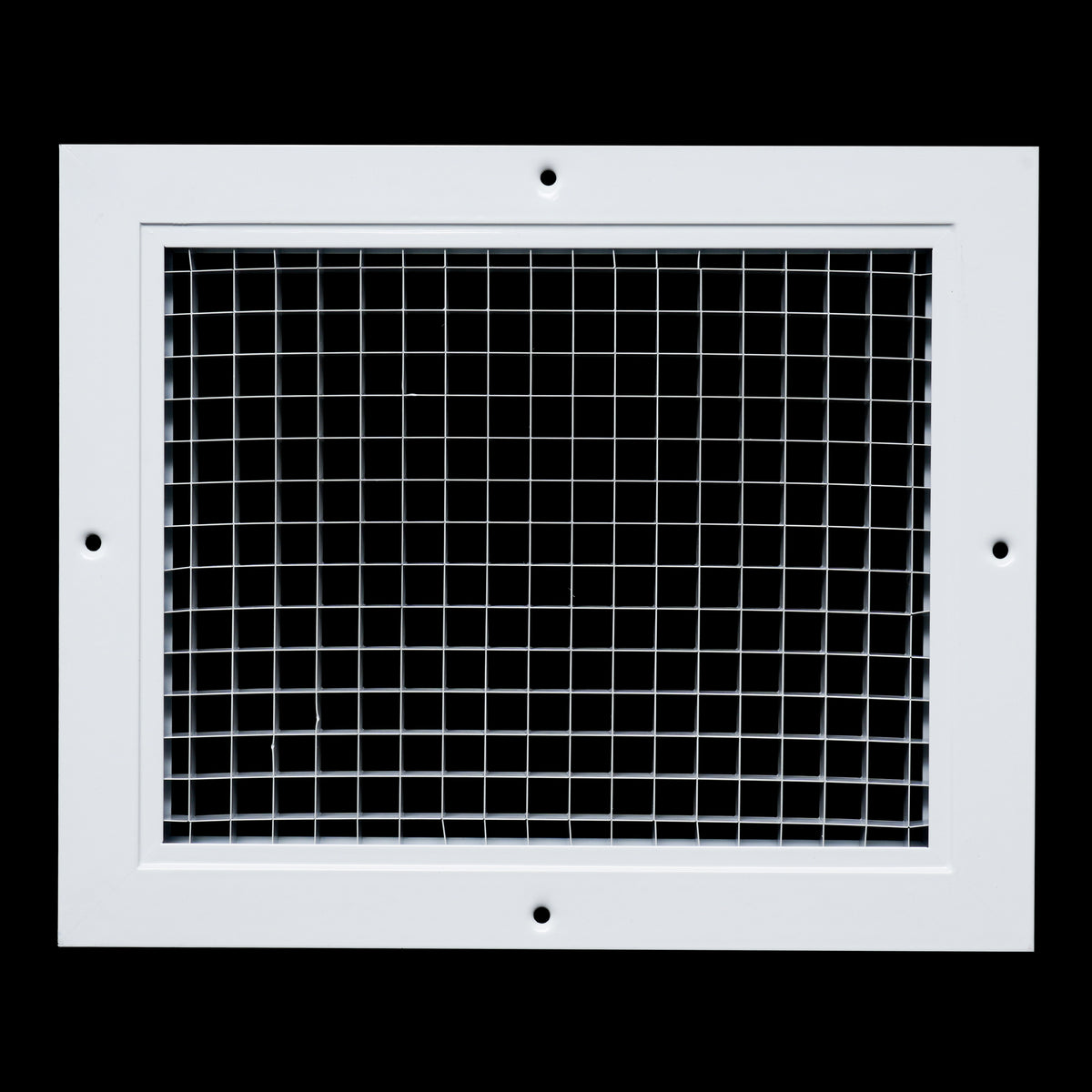 8" x 10" [Duct Opening] Aluminum Return Air Grille | Rust Proof Eggcrate Vent Cover Grill for Sidewall and Ceiling, White | Outer Dimensions: 9.75" X 11.75"