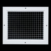 8" x 10" [Duct Opening] Aluminum Return Air Grille | Rust Proof Eggcrate Vent Cover Grill for Sidewall and Ceiling, White | Outer Dimensions: 9.75" X 11.75"