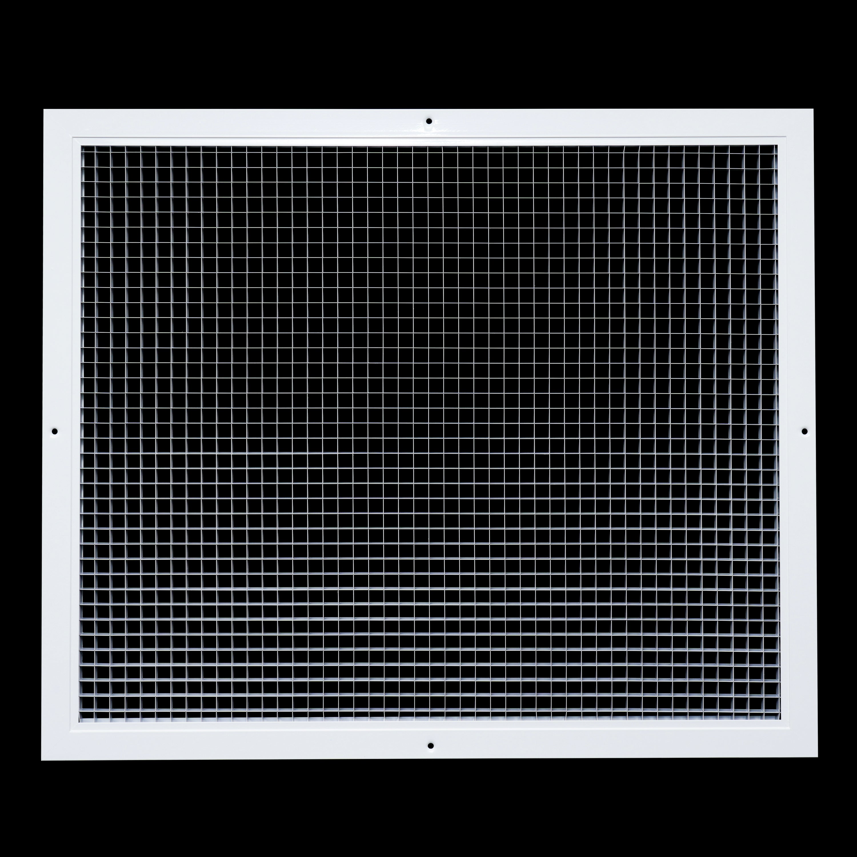 24" x 20" [Duct Opening] Aluminum Return Air Grille | Rust Proof Eggcrate Vent Cover Grill for Sidewall and Ceiling, White | Outer Dimensions: 25.75" X 21.75"