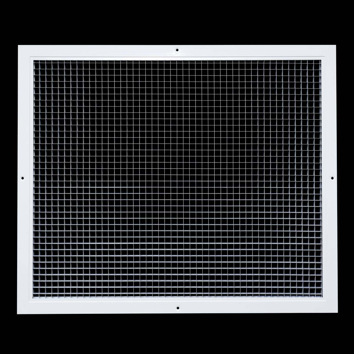 24" x 20" [Duct Opening] Aluminum Return Air Grille | Rust Proof Eggcrate Vent Cover Grill for Sidewall and Ceiling, White | Outer Dimensions: 25.75" X 21.75"