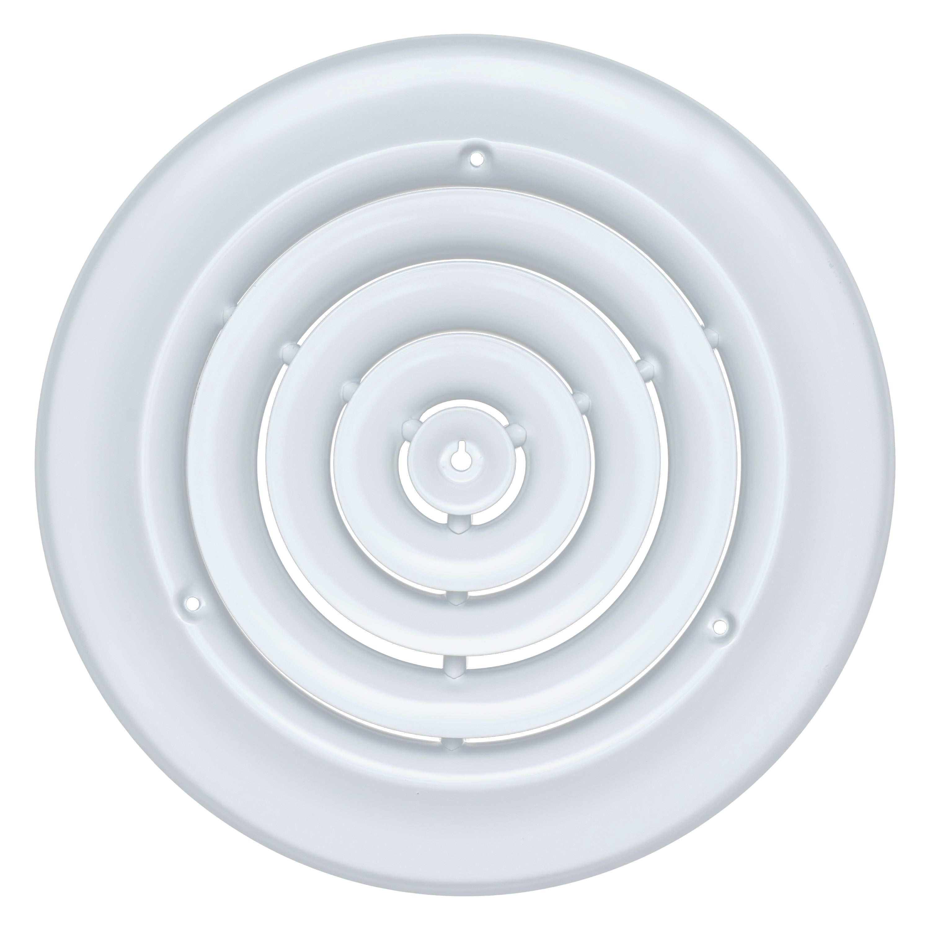 Handua 8" Steel Round Air Supply Diffuser for Ceiling - White - Outer Dimension: 11-15/16"