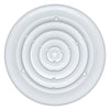 Handua 8" [Neck Size] Steel Round Air Supply Diffuser for Ceiling - White - Outer Dimension: 11-15/16"