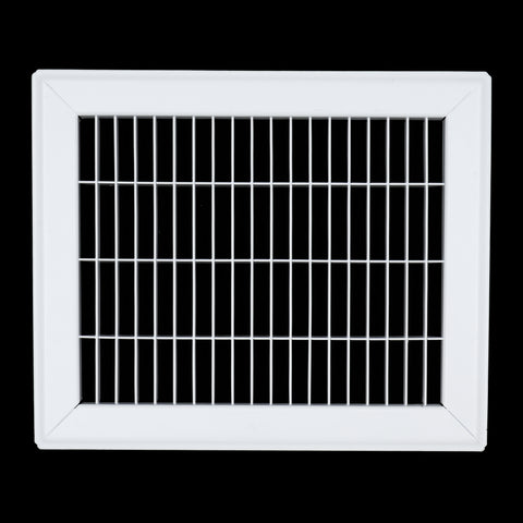 8"W x 10"H [Duct Opening] Return Air Floor Grille | Vent Cover Grill for Floor - White| Outer Dimensions: 9.75"W X 11.75"H