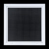 18"W x 18"H [Duct Opening] Aluminum Return Air Filter Grille | Rust Proof Eggcrate Vent Cover Grill for Sidewall and Ceiling, White | Outer Dimensions: 20 1/4"W X 20 1/4"H