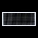 30" x 12" [Duct Opening] Aluminum Return Air Grille | Rust Proof Eggcrate Vent Cover Grill for Sidewall and Ceiling, White | Outer Dimensions: 31.75" X 13.75"