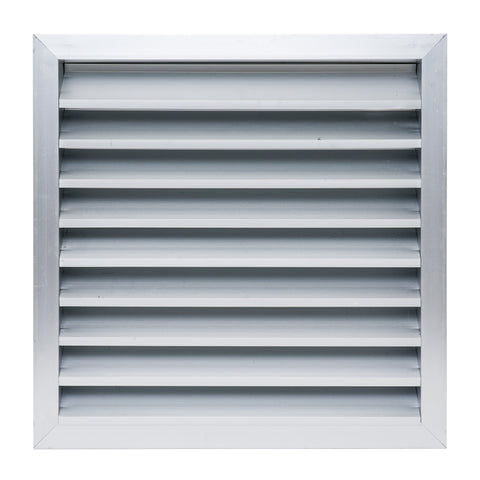 18"W x 18"H [Wall Opening] Anodized Aluminum Exterior Wall vent Gable shed for Crawlspace, Outdoor, Doors, Attic | Weatherproof, Rain&Rust Proof, Overall: 20"W X 20"H