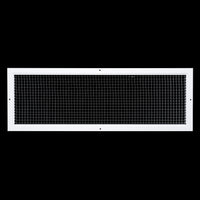 10" x 32" [Duct Opening] Aluminum Return Air Grille | Rust Proof Eggcrate Vent Cover Grill for Sidewall and Ceiling, White | Outer Dimensions: 11.75" X 33.75"