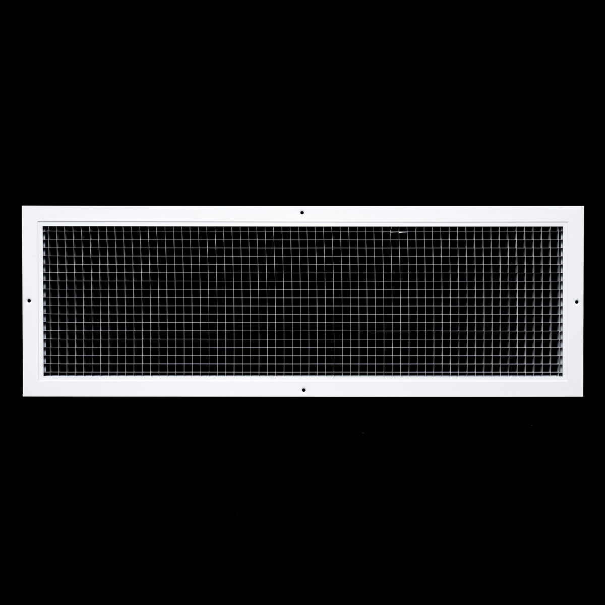 10" x 32" [Duct Opening] Aluminum Return Air Grille | Rust Proof Eggcrate Vent Cover Grill for Sidewall and Ceiling, White | Outer Dimensions: 11.75" X 33.75"