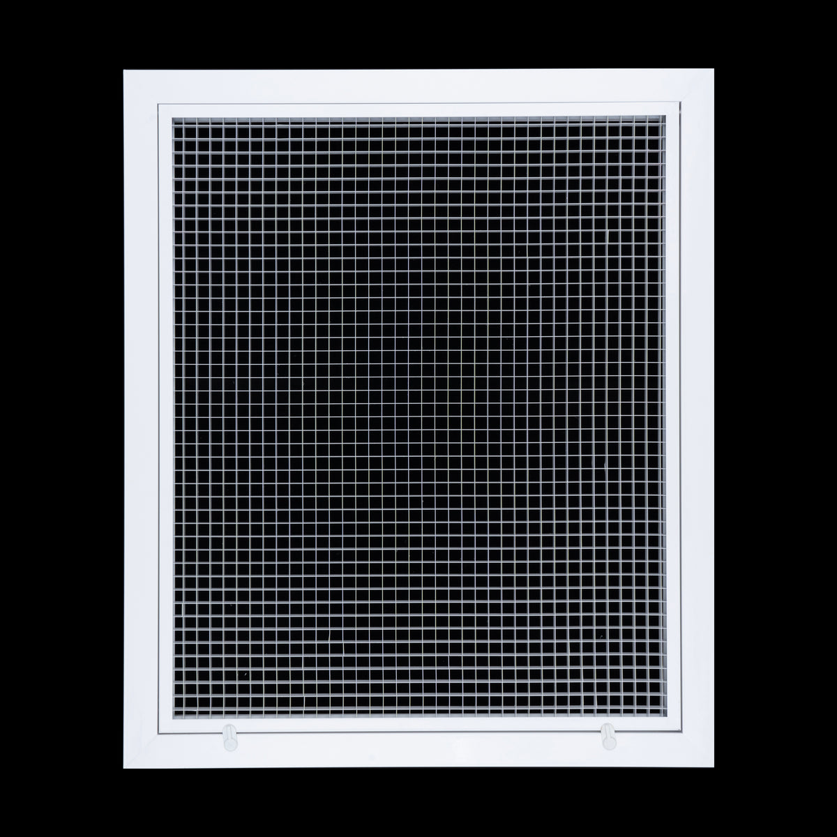 20" x 24" [Duct Opening] Aluminum Return Air Filter Grille | Rust Proof Eggcrate Vent Cover Grill for Sidewall and Ceiling, White | Outer Dimensions: 22.5" X 26.5"
