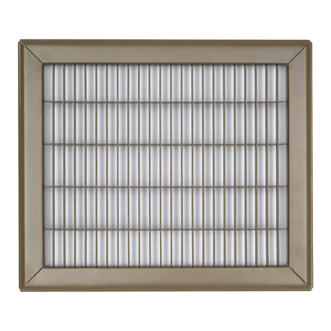 10"W x 12"H [Duct Opening] Return Air Floor Grille | Vent Cover Grill for Floor - Brown| Outer Dimensions: 11.75"W X 13.75"H