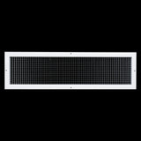 8" x 32" [Duct Opening] Aluminum Return Air Grille | Rust Proof Eggcrate Vent Cover Grill for Sidewall and Ceiling, White | Outer Dimensions: 9.75" X 33.75"