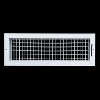 airgrilles 20x6 steel adjustable air supply grille register vent cover grill for sidewall and ceiling White  Outer Dimensions: 21.75"W X 7.75"H for 20x6 Duct Opening
