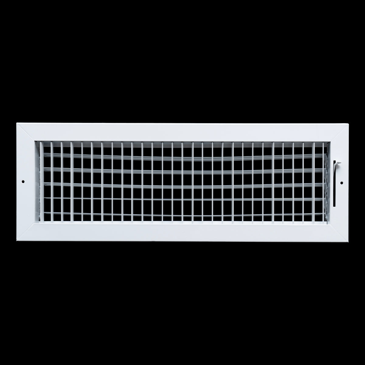 airgrilles 20x6 steel adjustable air supply grille register vent cover grill for sidewall and ceiling White  Outer Dimensions: 21.75"W X 7.75"H for 20x6 Duct Opening
