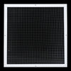 24" x 24" [Duct Opening] Aluminum Return Air Grille | Rust Proof Eggcrate Vent Cover Grill for Sidewall and Ceiling, White | Outer Dimensions: 25.75" X 25.75"