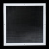 20" x 20" [Duct Opening] Aluminum Return Air Grille | Rust Proof Eggcrate Vent Cover Grill for Sidewall and Ceiling, White | Outer Dimensions: 21.75" X 21.75"