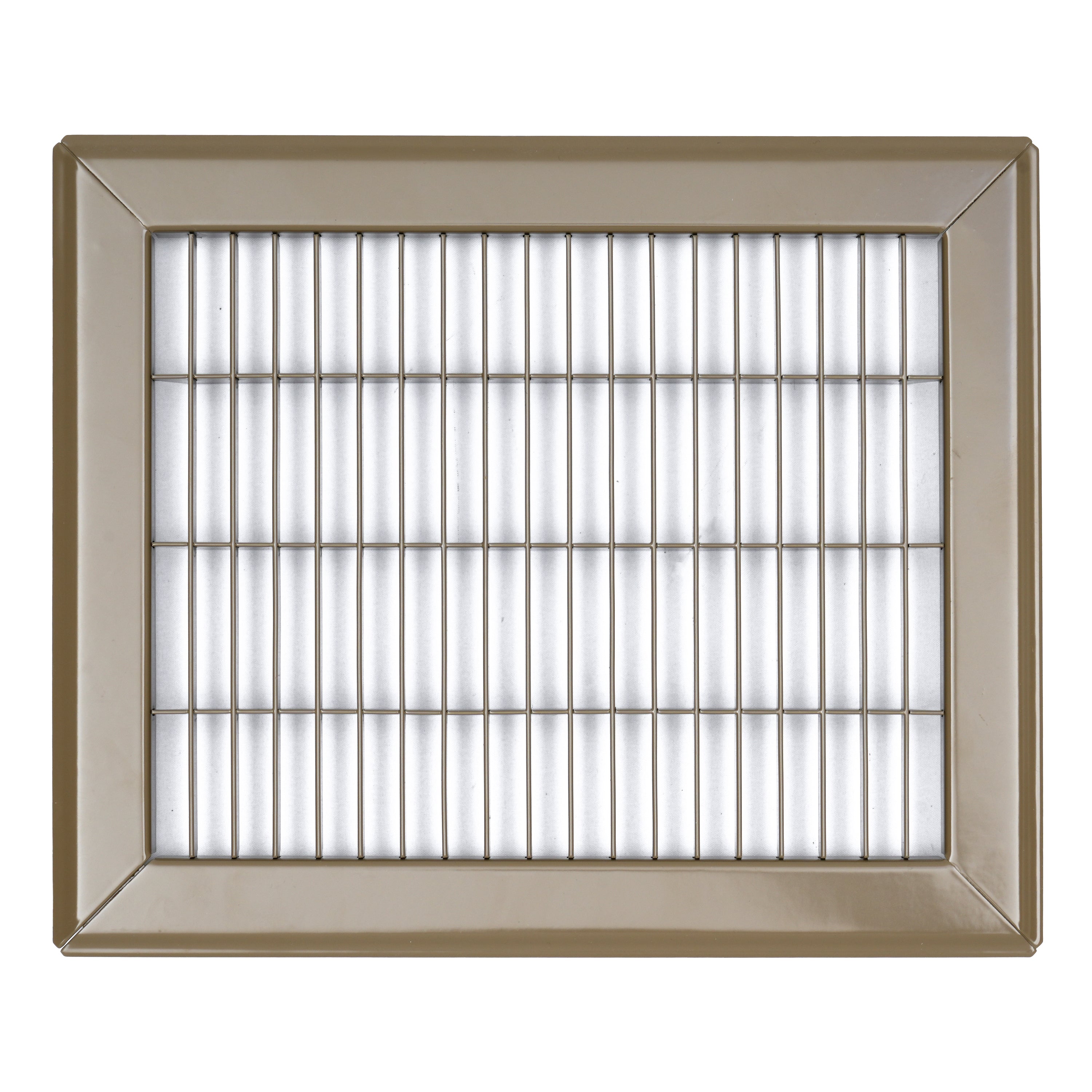 8"W x 10"H [Duct Opening] Return Air Floor Grille | Vent Cover Grill for Floor - Brown| Outer Dimensions: 9.75"W X 11.75"H