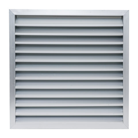 24"W x 24"H [Wall Opening] Anodized Aluminum Exterior Wall vent Gable shed for Crawlspace, Outdoor, Doors, Attic | Weatherproof, Rain&Rust Proof, Overall: 26"W X 26"H