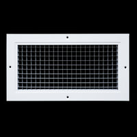 6" x 12" [Duct Opening] Aluminum Return Air Grille | Rust Proof Eggcrate Vent Cover Grill for Sidewall and Ceiling, White | Outer Dimensions: 7.75" X 13.75"