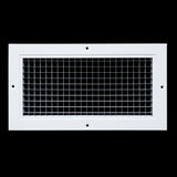 6" x 12" [Duct Opening] Aluminum Return Air Grille | Rust Proof Eggcrate Vent Cover Grill for Sidewall and Ceiling, White | Outer Dimensions: 7.75" X 13.75"