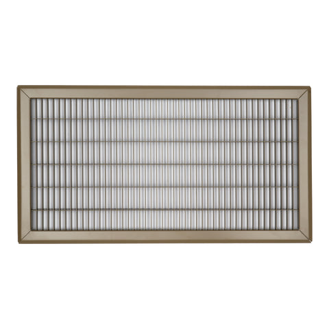 12"W x 24"H [Duct Opening] Return Air Floor Grille | Vent Cover Grill for Floor - Brown| Outer Dimensions: 13.75"W X 25.75"H