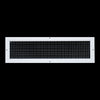 24" x 6" [Duct Opening] Aluminum Return Air Grille | Rust Proof Eggcrate Vent Cover Grill for Sidewall and Ceiling, White | Outer Dimensions: 25.75" X 7.75"