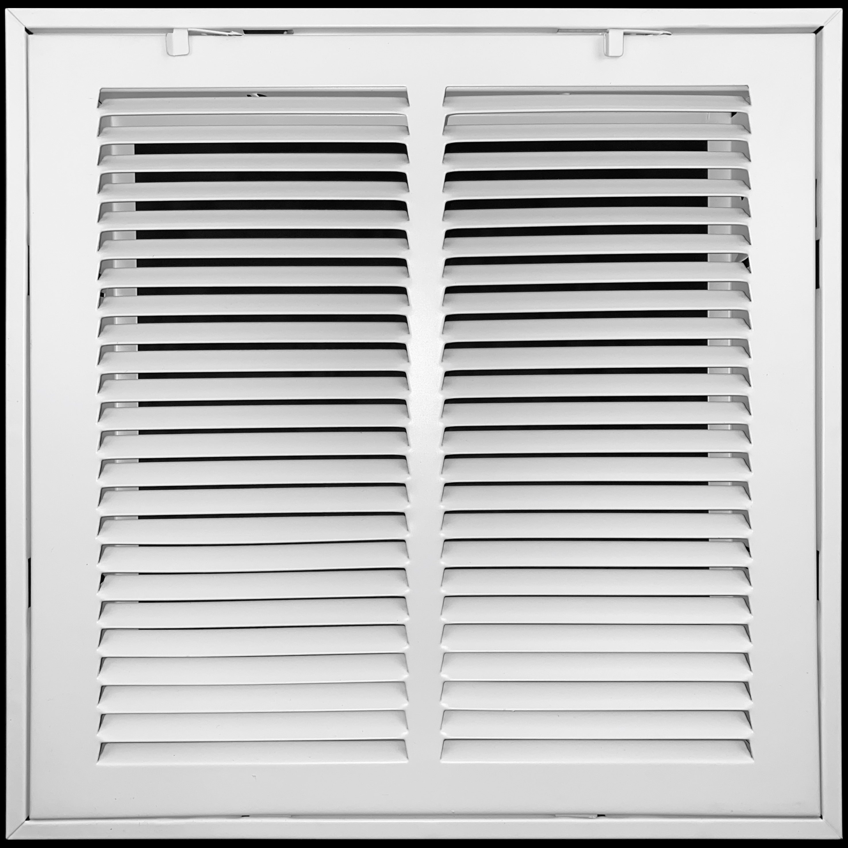 airgrilles 14" x 14" duct opening  -  hd steel return air filter grille for sidewall and ceiling 7hnd-rfg1-wh-14x14 038775638142 - 1