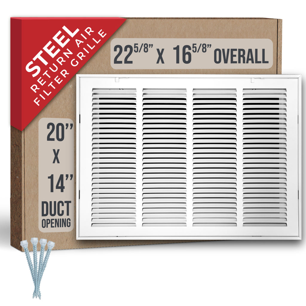 20" X 14" Duct Opening Steel Return Air Filter Grille for Sidewall a