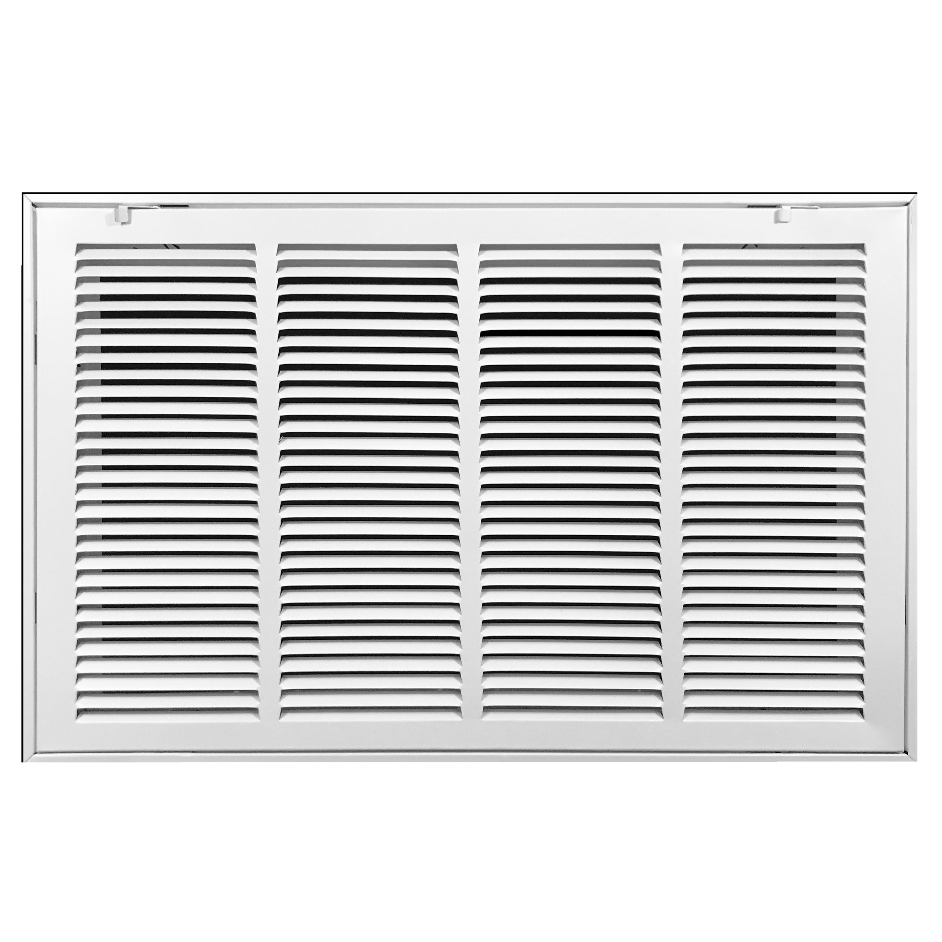 airgrilles 20" x 12" duct opening   steel return air filter grille for sidewall and ceiling hnd-rafg1-wh-20x12 752505979632 - 1
