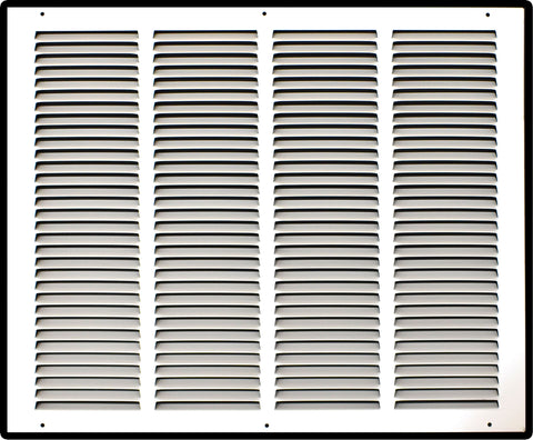 20" X 16" Duct Opening | Steel Return Air Grille for Sidewall and Ceiling | Outer Dimensions: 21.75"W X 17.75"H