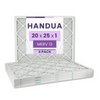 Handua 20x25x1 Air Filter MERV 13 Optimal Control, Plated Furnace AC Air Replacement Filter, 4 Pack (Actual Size: 19.75" x 24.75" x 0.75")