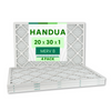 Handua 20x30x1 Air Filter MERV 8 Dust Control, Plated Furnace AC Air Replacement Filter, 4 Pack (Actual Size: 19.75" x 29.75" x 0.75")