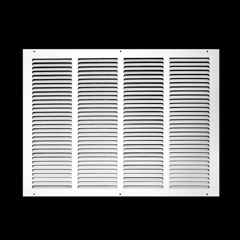 22" X 16" Duct Opening | Steel Return Air Grille for Sidewall and Ceiling | Outer Dimensions: 23.75"W X 17.75"H