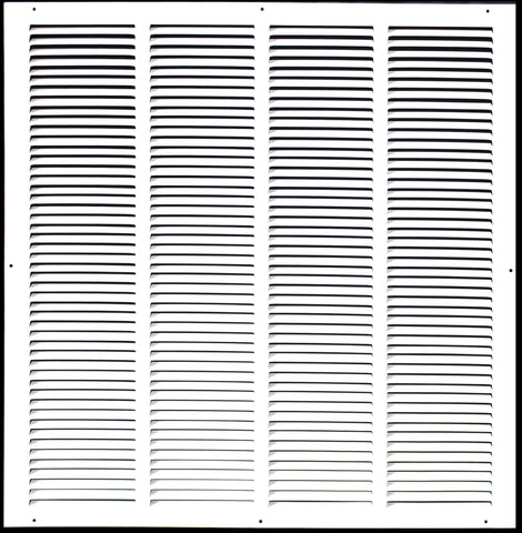 24" X 24" Duct Opening | Steel Return Air Grille for Sidewall and Ceiling | Outer Dimensions: 25.75"W X 25.75"H