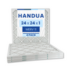 Handua 24x24x1 Air Filter MERV 11 Allergen Control, Plated Furnace AC Air Replacement Filter, 4 Pack (Actual Size: 23.75" x 23.75" x 0.75")