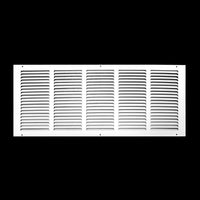 airgrilles 26" x 10" duct opening   hd steel return air grille for sidewall and ceiling 7hnd-flt-rg-wh-26x10 038775640909 - 1