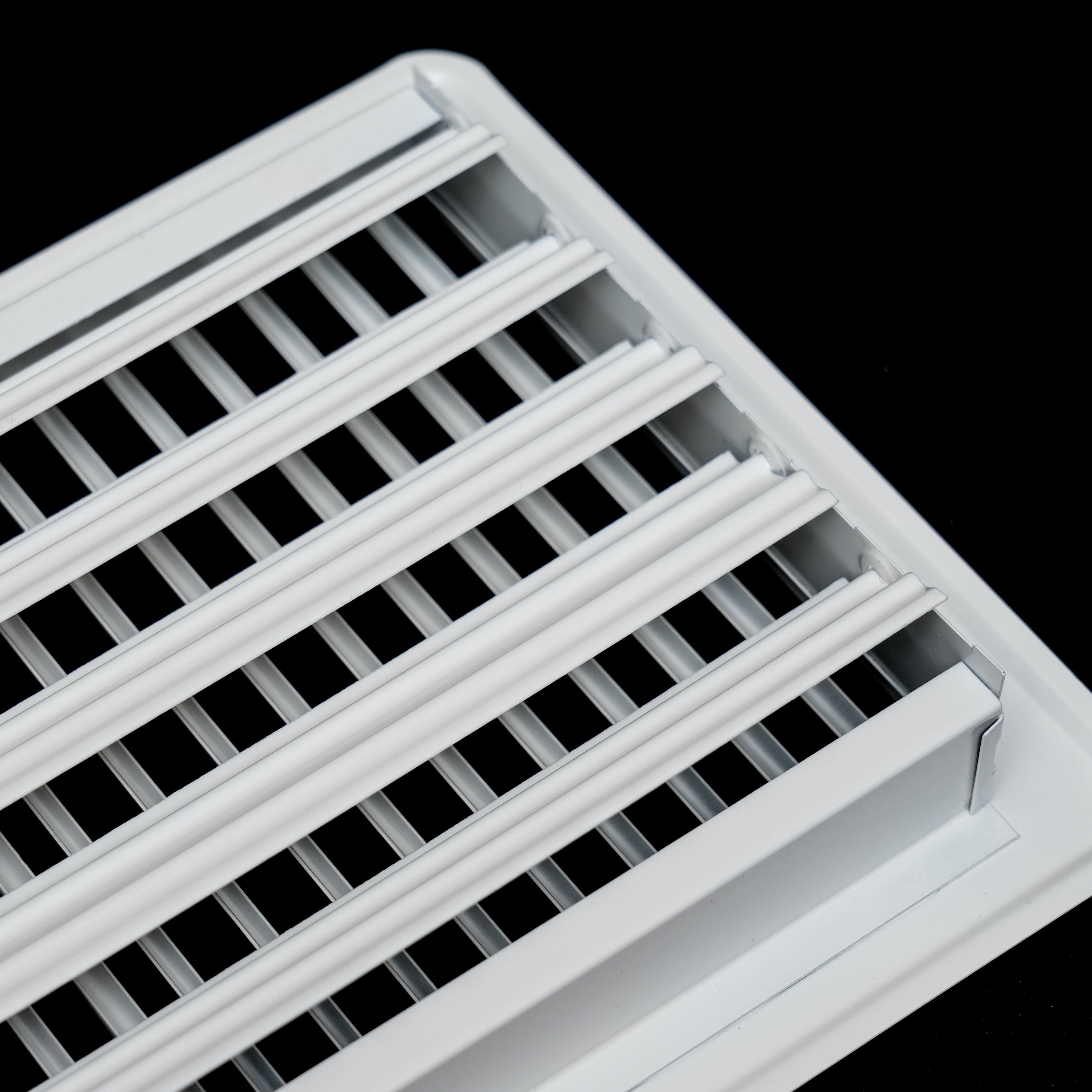 6" x 10"  Floor Register with Louvered Design | Heavy Duty Walkable Design with Damper | Floor Vent Grille | Easy to Adjust Air Supply lever | White