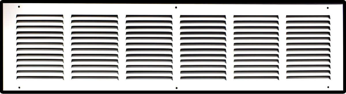 airgrilles 30" x 8" duct opening hd steel return air grille for sidewall and ceilingagc7agc-flt-wh-30x8 756014649703 1