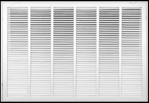 airgrilles 30" x 20" duct opening  hd steel return air filter grille for sidewall and ceiling 7hnd-rfg1-wh-30x20 038775638319 1