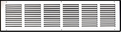 30" X 6" Duct Opening | Steel Return Air Grille for Sidewall and Ceiling | Outer Dimensions: 31.75"W X 7.75"H