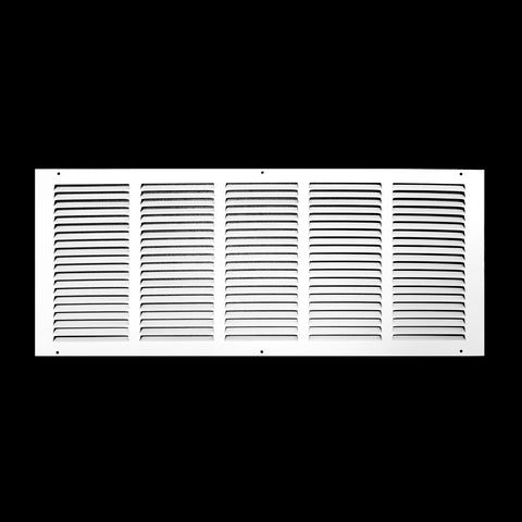 airgrilles 26" x 10" duct opening   hd steel return air grille for sidewall and ceiling 7hnd-flt-rg-wh-26x10 038775640909 - 1